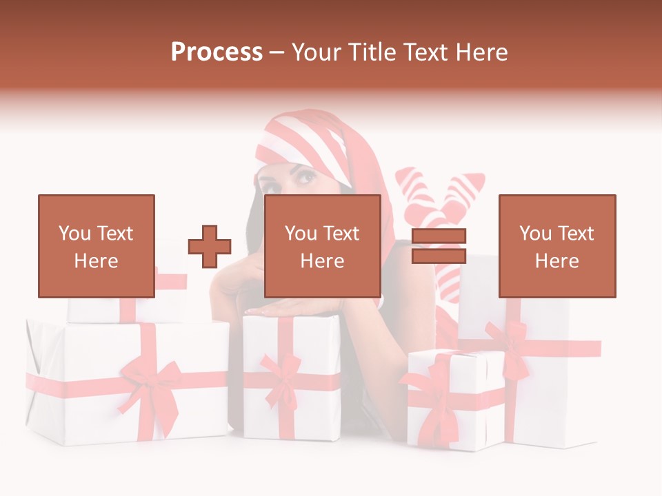 Optimistic Dress Hold PowerPoint Template