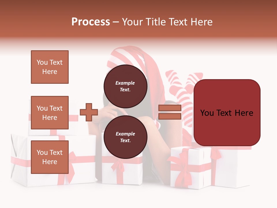 Optimistic Dress Hold PowerPoint Template