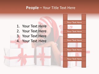 Optimistic Dress Hold PowerPoint Template