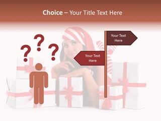 Optimistic Dress Hold PowerPoint Template