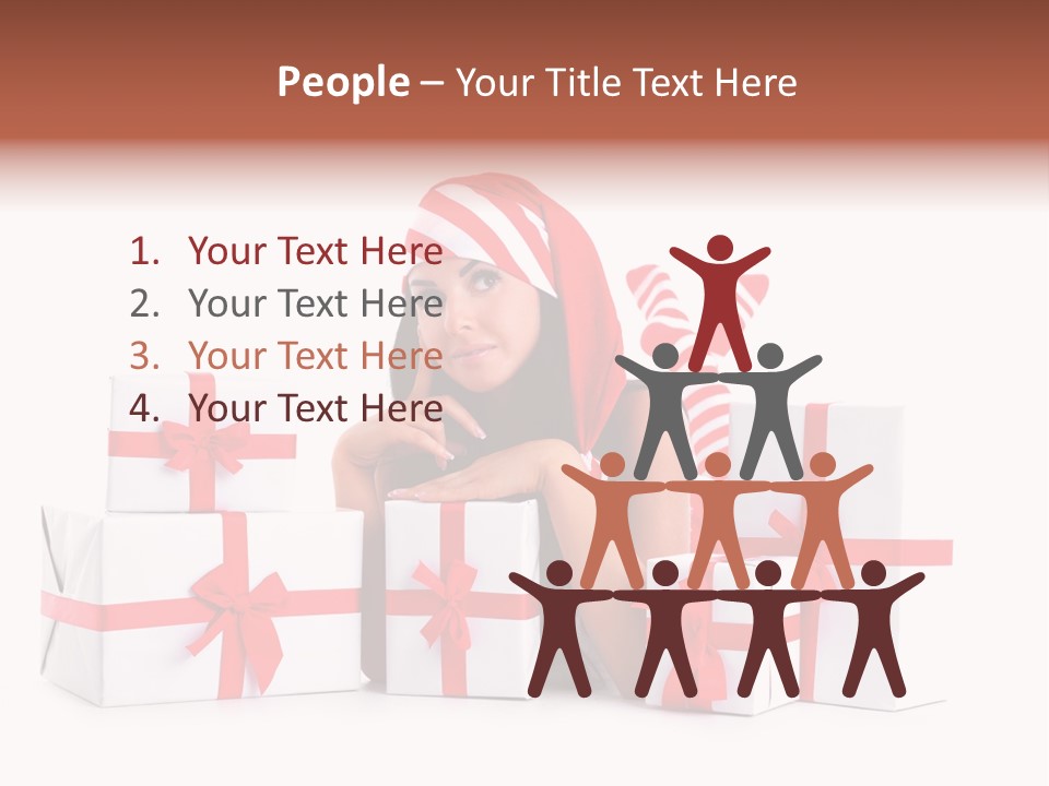 Optimistic Dress Hold PowerPoint Template