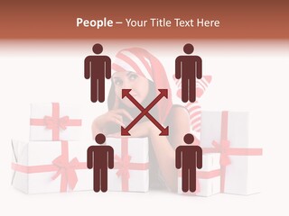 Optimistic Dress Hold PowerPoint Template