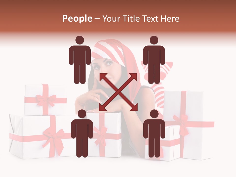 Optimistic Dress Hold PowerPoint Template