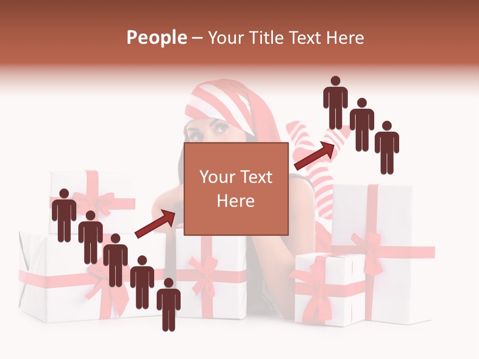 Optimistic Dress Hold PowerPoint Template