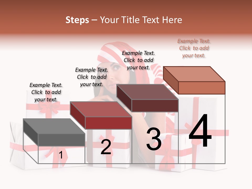 Optimistic Dress Hold PowerPoint Template