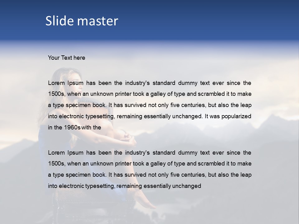 Fashion Outdoor Mountain PowerPoint Template