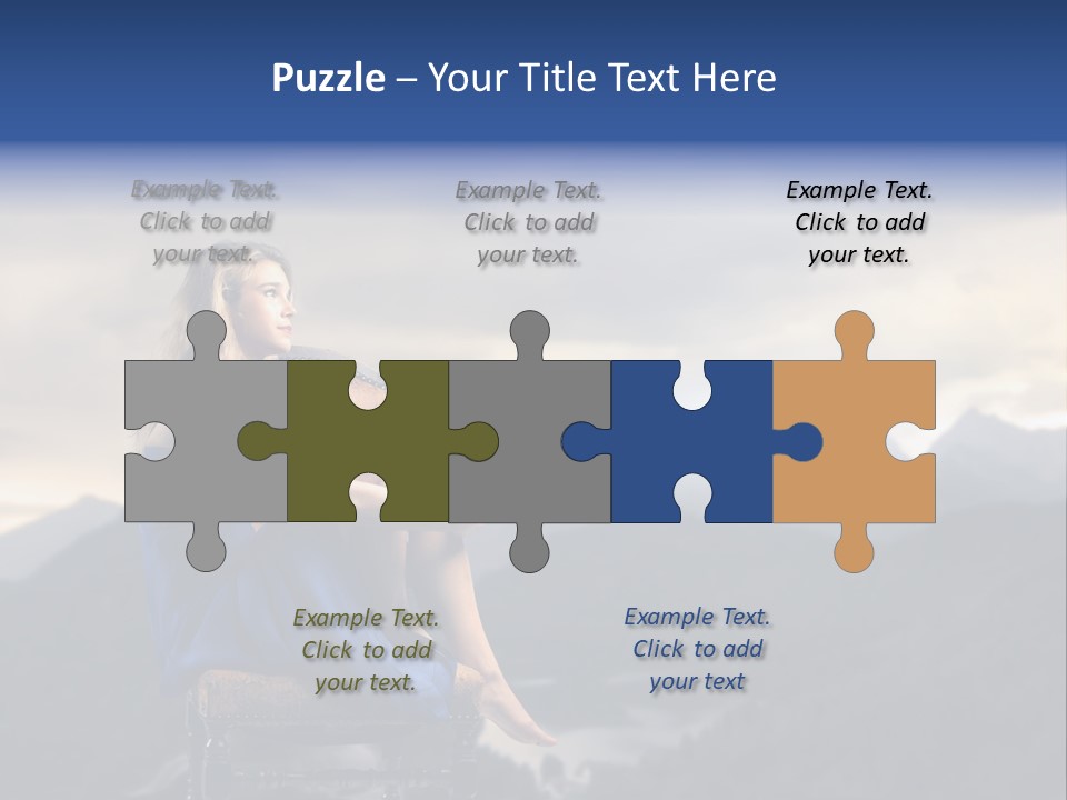 Fashion Outdoor Mountain PowerPoint Template