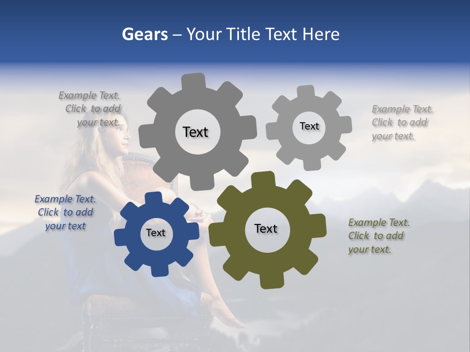 Fashion Outdoor Mountain PowerPoint Template