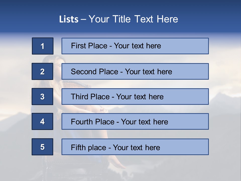 Fashion Outdoor Mountain PowerPoint Template