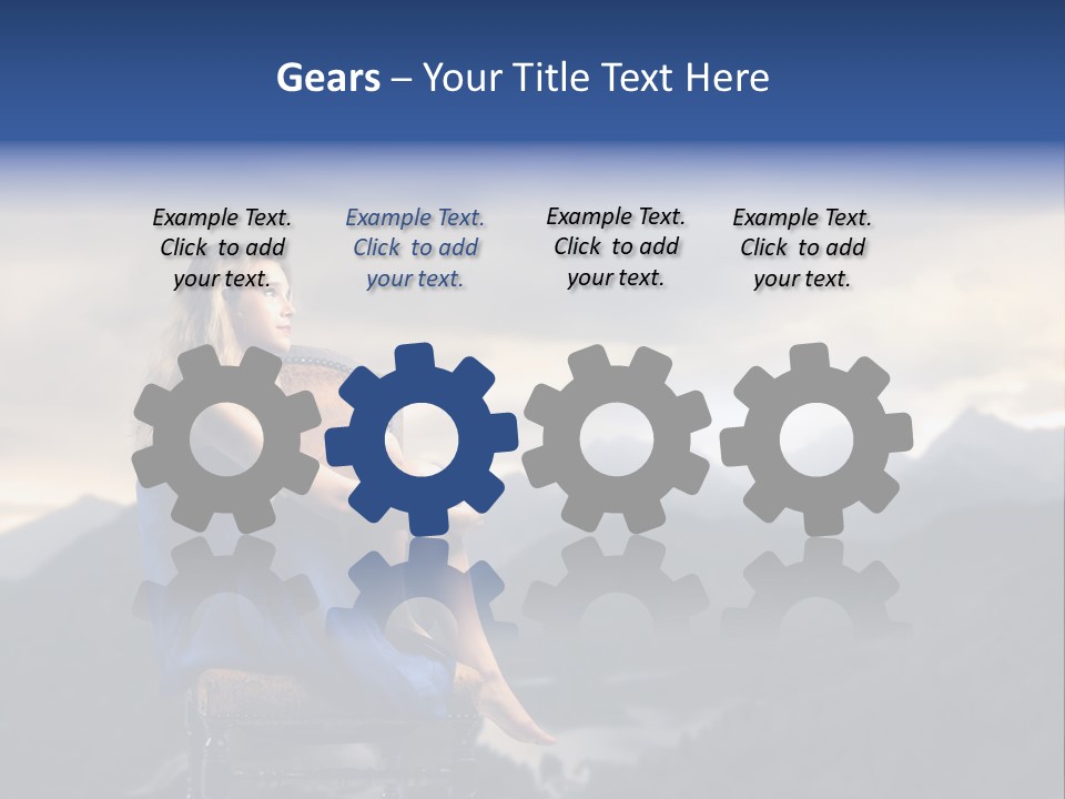 Fashion Outdoor Mountain PowerPoint Template