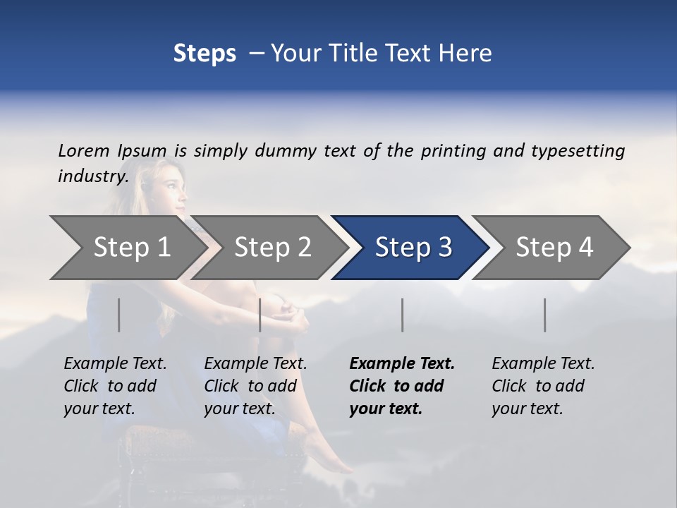 Fashion Outdoor Mountain PowerPoint Template