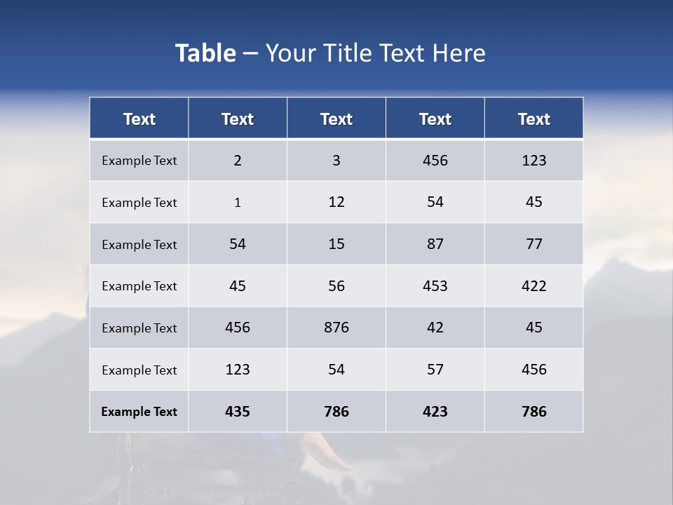 Fashion Outdoor Mountain PowerPoint Template