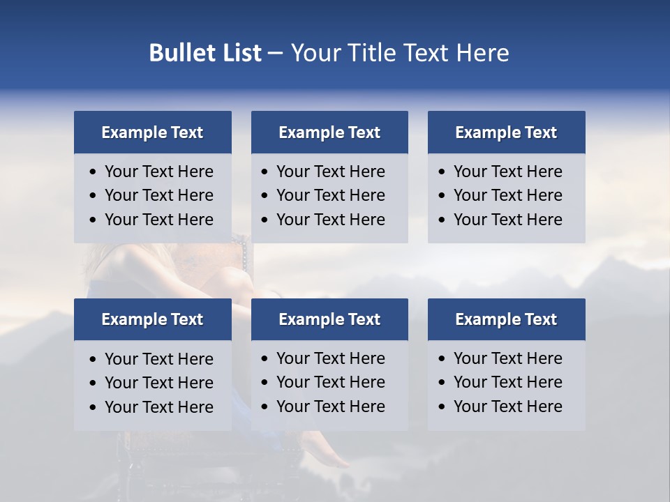 Fashion Outdoor Mountain PowerPoint Template