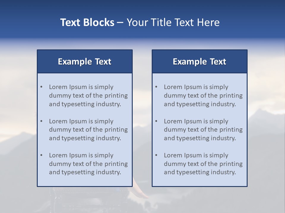 Fashion Outdoor Mountain PowerPoint Template
