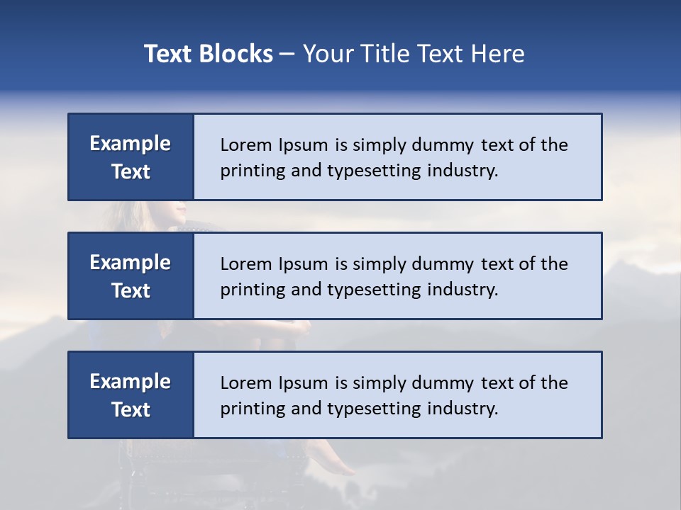 Fashion Outdoor Mountain PowerPoint Template