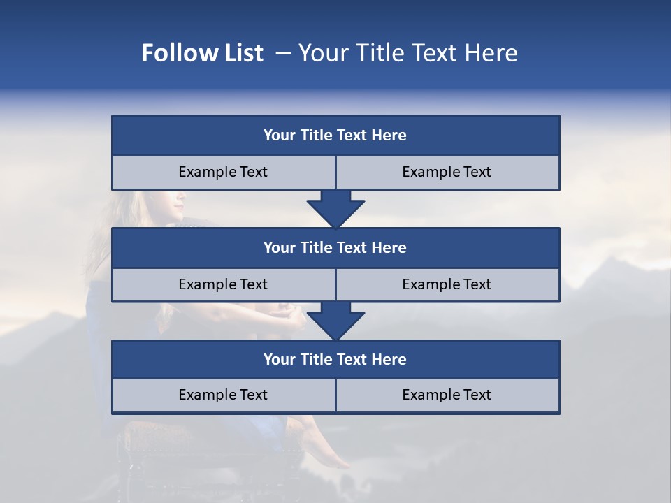 Fashion Outdoor Mountain PowerPoint Template