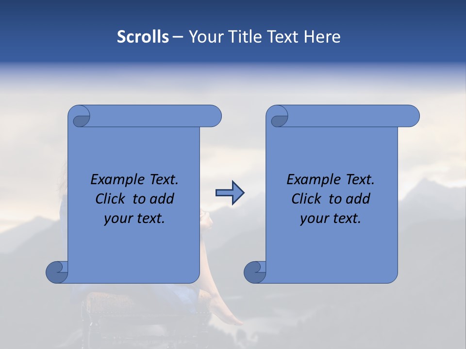 Fashion Outdoor Mountain PowerPoint Template