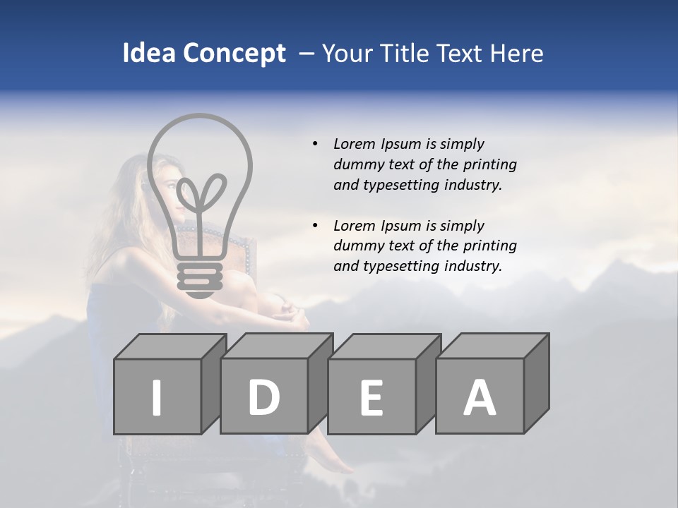 Fashion Outdoor Mountain PowerPoint Template