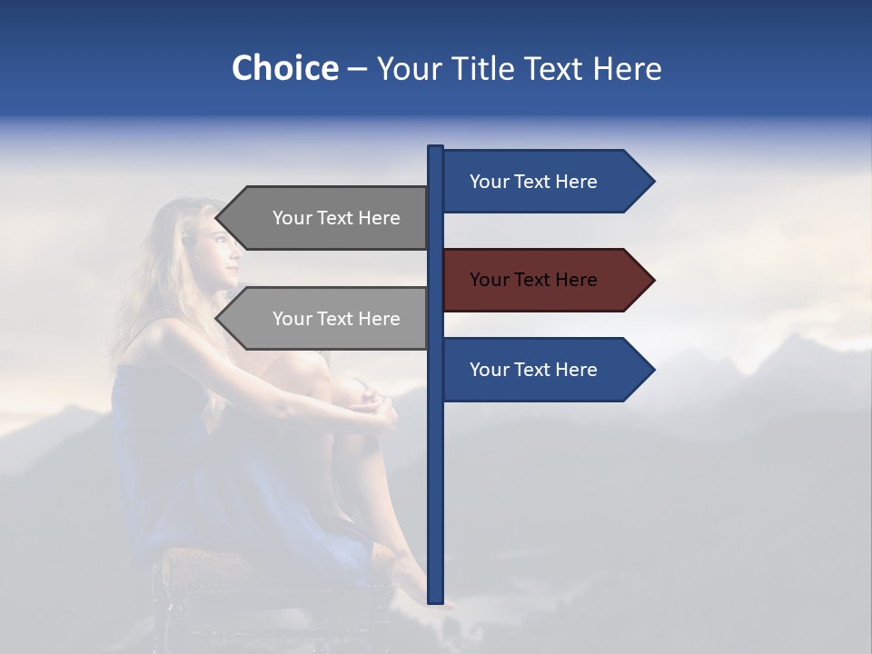 Fashion Outdoor Mountain PowerPoint Template