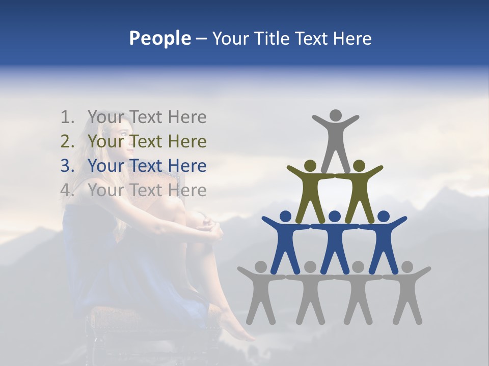 Fashion Outdoor Mountain PowerPoint Template