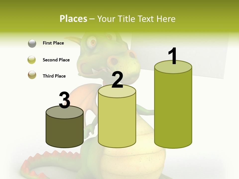 Mythology Dragon Character PowerPoint Template