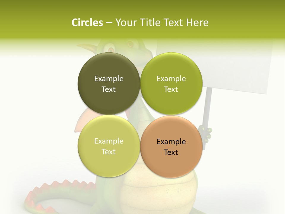 Mythology Dragon Character PowerPoint Template