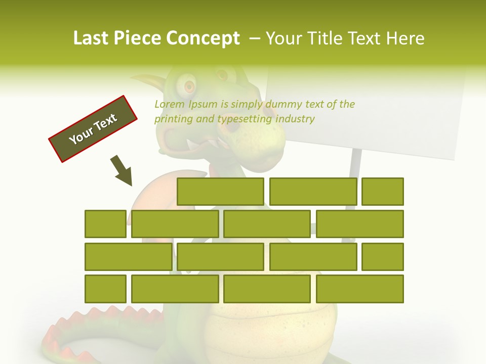 Mythology Dragon Character PowerPoint Template