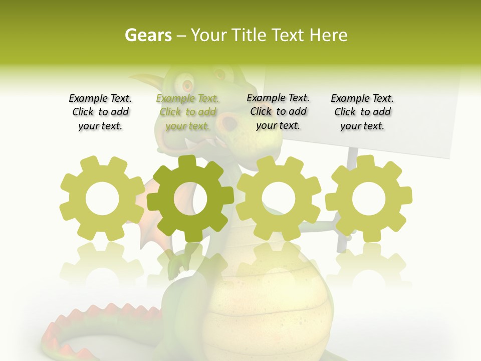 Mythology Dragon Character PowerPoint Template