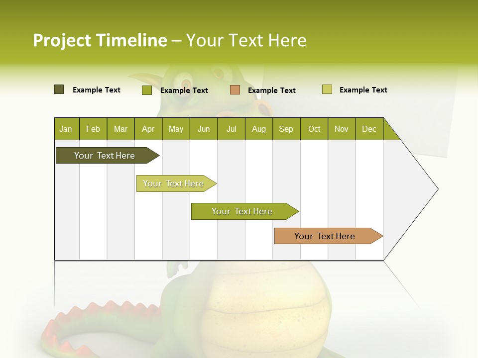 Mythology Dragon Character PowerPoint Template