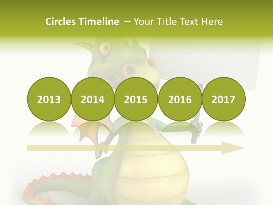 Mythology Dragon Character PowerPoint Template