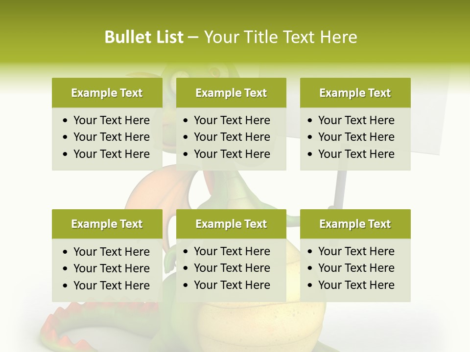 Mythology Dragon Character PowerPoint Template