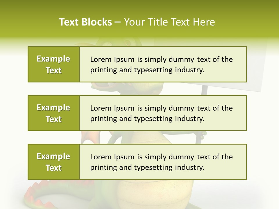 Mythology Dragon Character PowerPoint Template