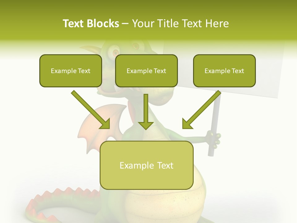 Mythology Dragon Character PowerPoint Template