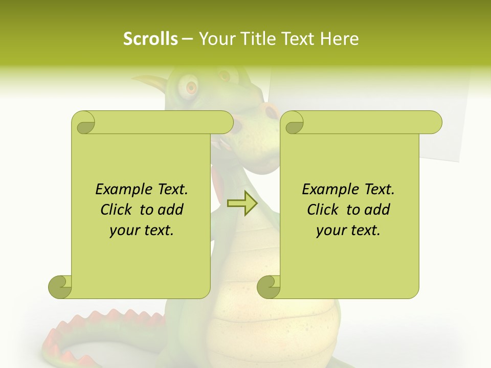 Mythology Dragon Character PowerPoint Template