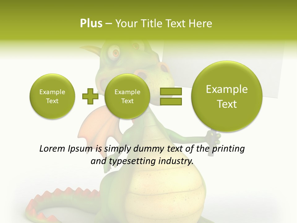 Mythology Dragon Character PowerPoint Template