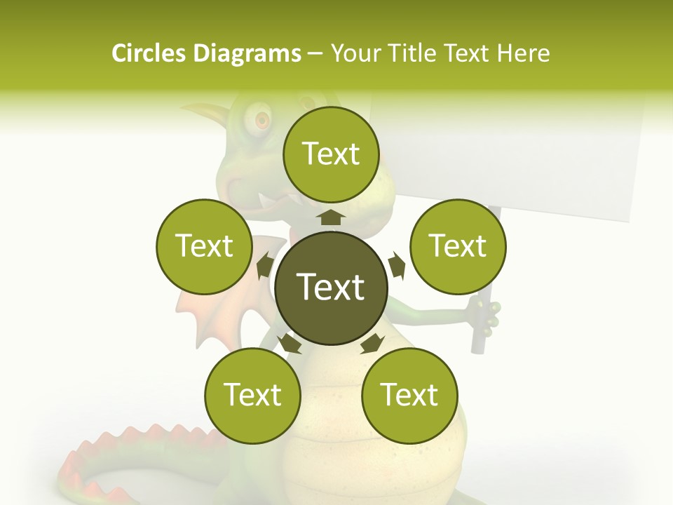 Mythology Dragon Character PowerPoint Template