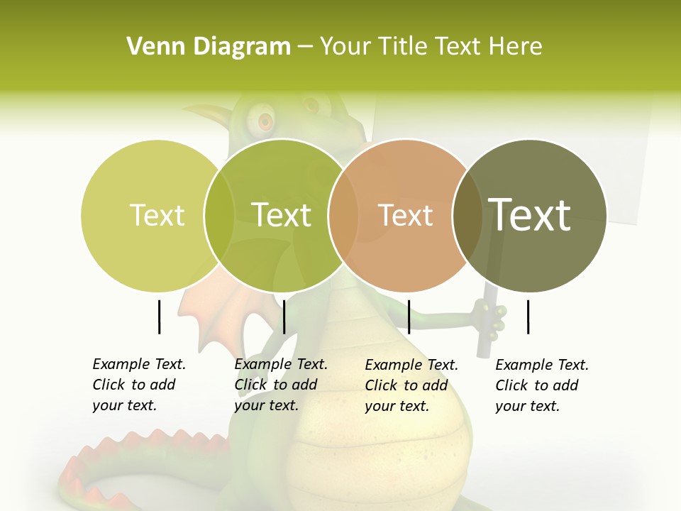 Mythology Dragon Character PowerPoint Template