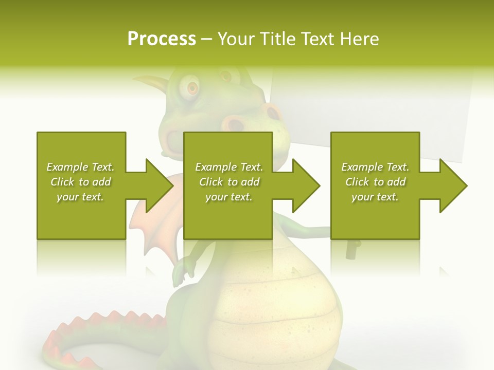 Mythology Dragon Character PowerPoint Template