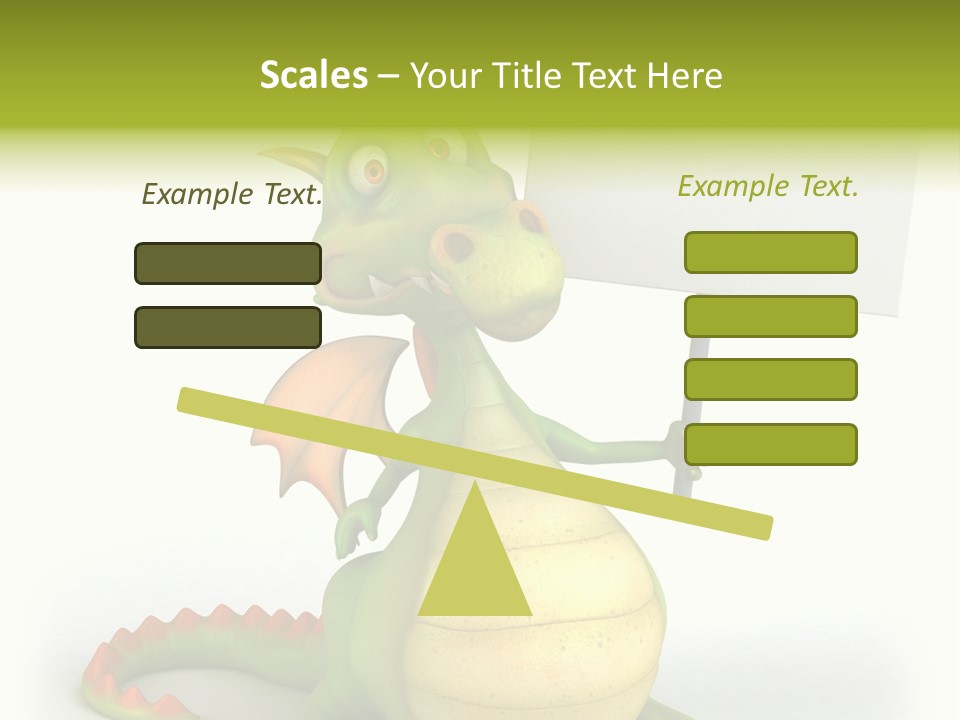 Mythology Dragon Character PowerPoint Template