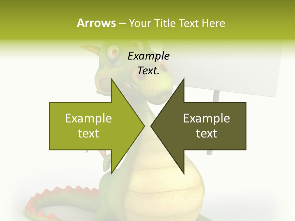 Mythology Dragon Character PowerPoint Template