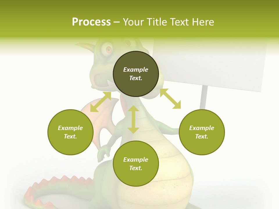 Mythology Dragon Character PowerPoint Template