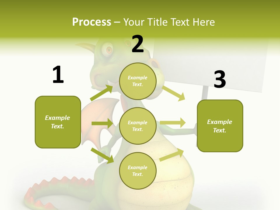 Mythology Dragon Character PowerPoint Template