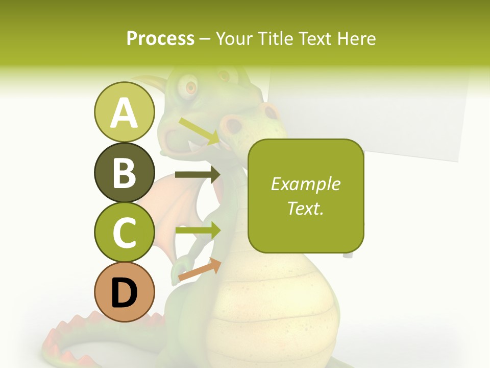 Mythology Dragon Character PowerPoint Template