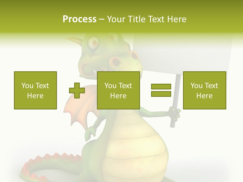 Mythology Dragon Character PowerPoint Template