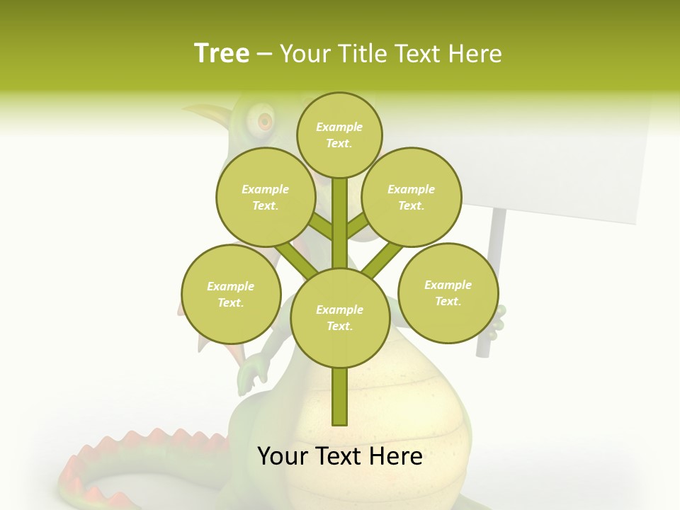 Mythology Dragon Character PowerPoint Template