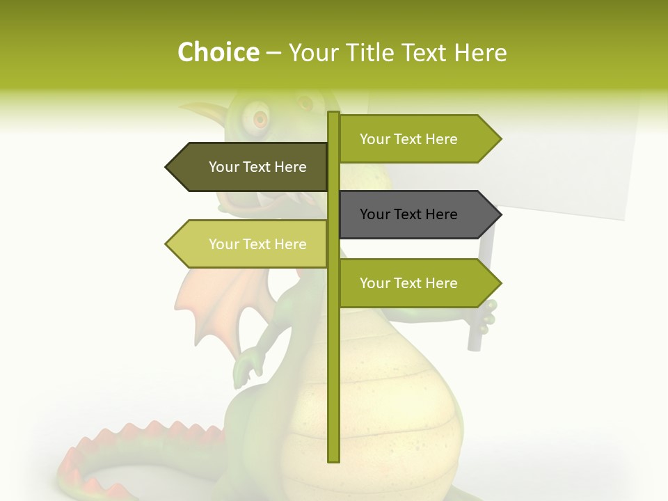 Mythology Dragon Character PowerPoint Template