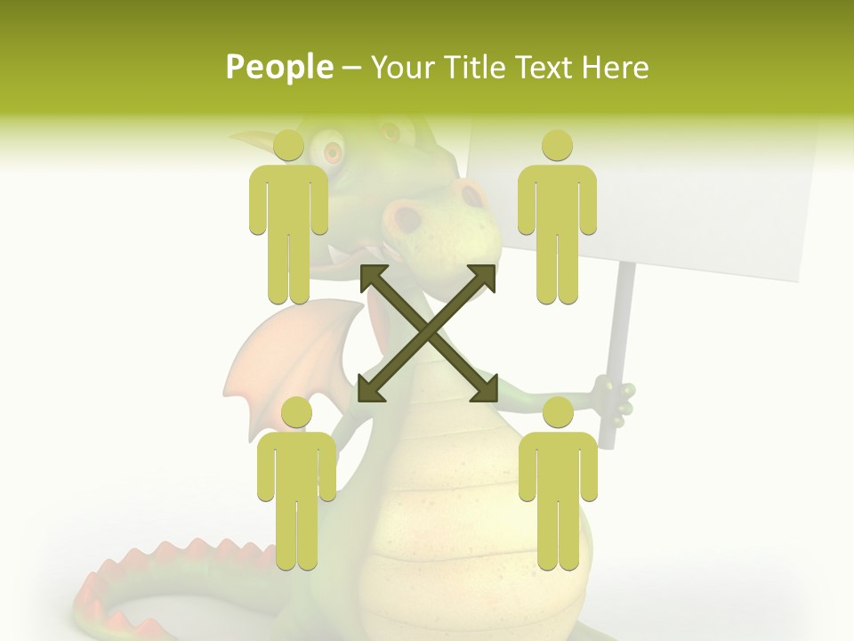 Mythology Dragon Character PowerPoint Template