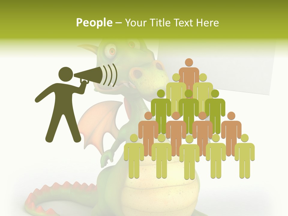 Mythology Dragon Character PowerPoint Template