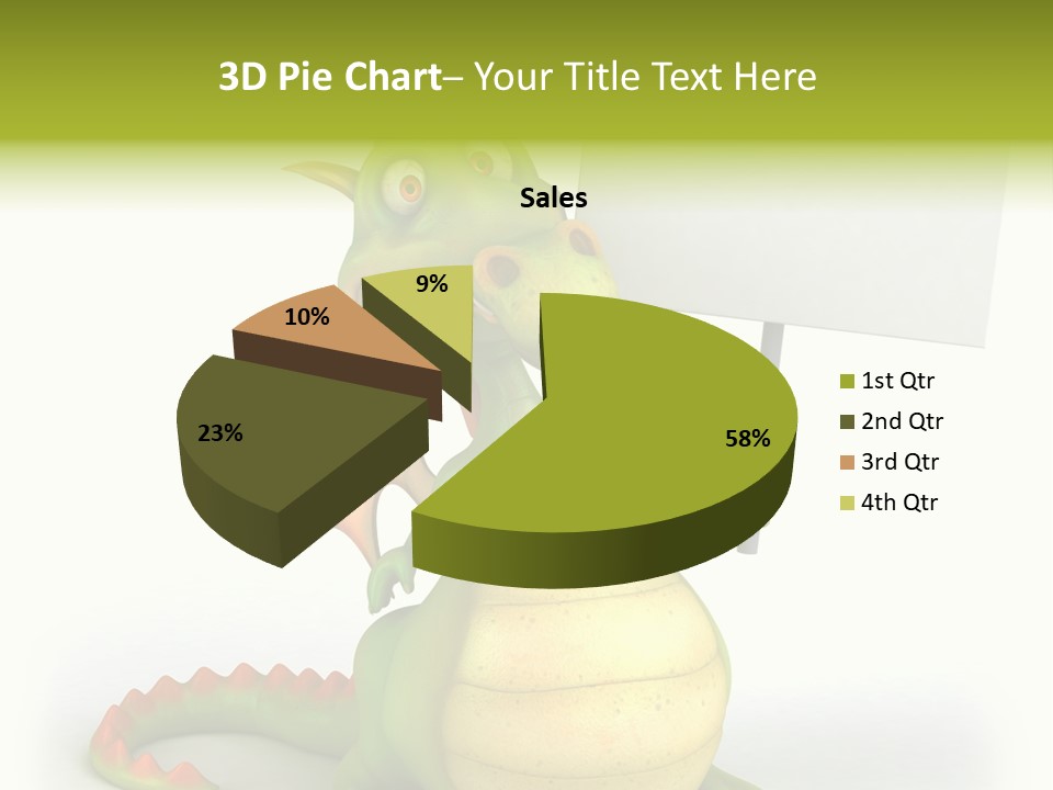 Mythology Dragon Character PowerPoint Template