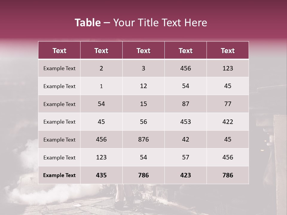 Single City Hair PowerPoint Template